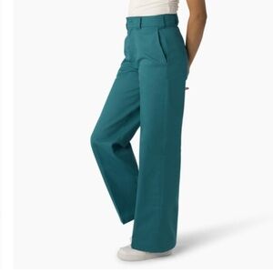 DICKIES Wide Leg Work Pant in Deep Lake Urban Outfitters UO, size 6R